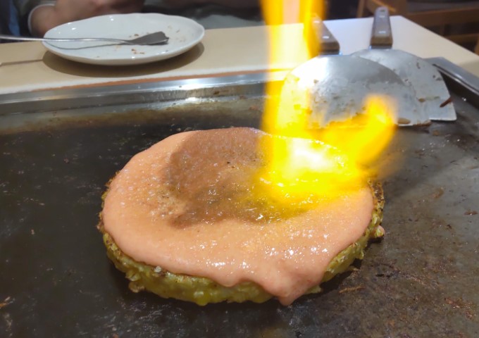 めんたいもちチーズあぶり中